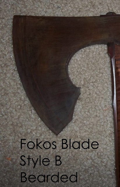 Hand forged fokos walking stick custom order blade options