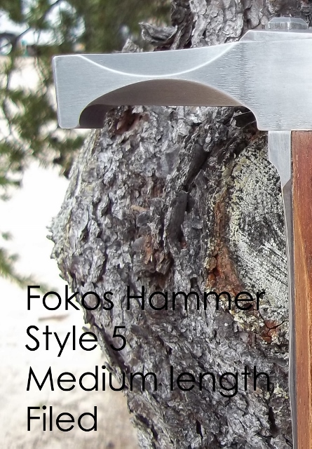 Hand forged fokos walking stick custom order hammer or spike options