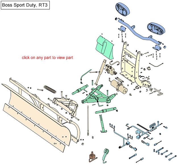 Boss RT3 Sport Duty Parts Diagram