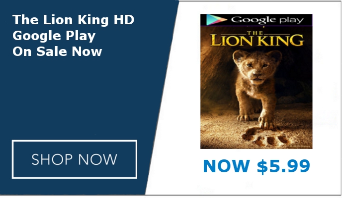 The Lion King 2019 HD Google Play Code