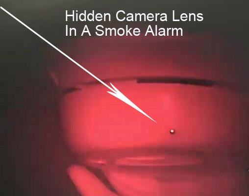 smoke alarm with hidden camera