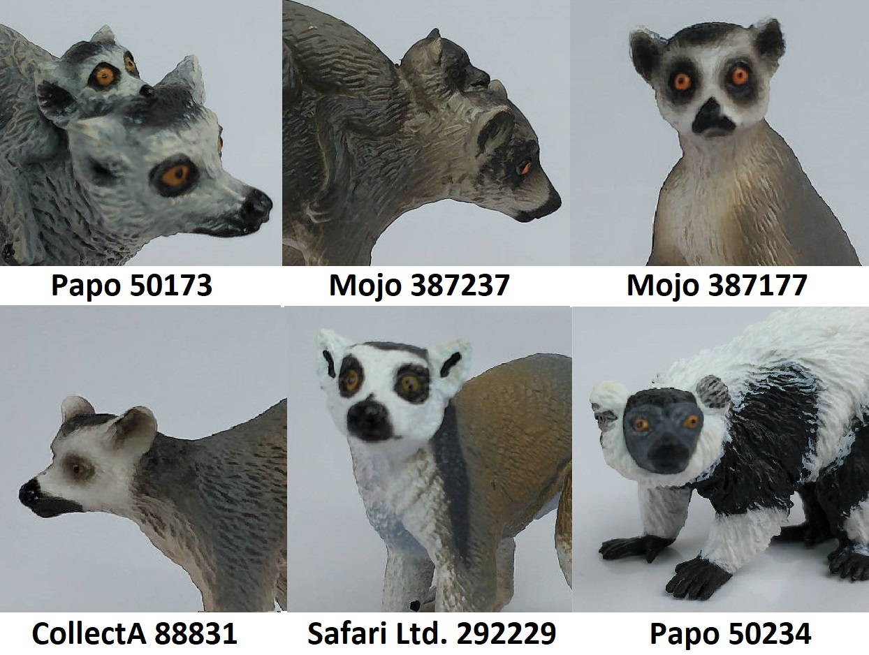 Papo 50173 Lemur And Baby Figure 