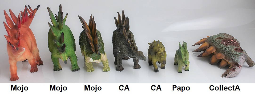 2022 Stegosaurus Toy Comparison Picture Tops