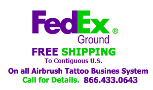airbrush tattoo systems free shipping