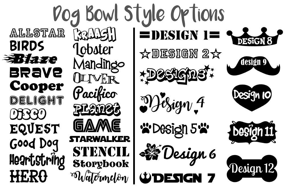 Personalized Stainless Steel Dog Bowls 