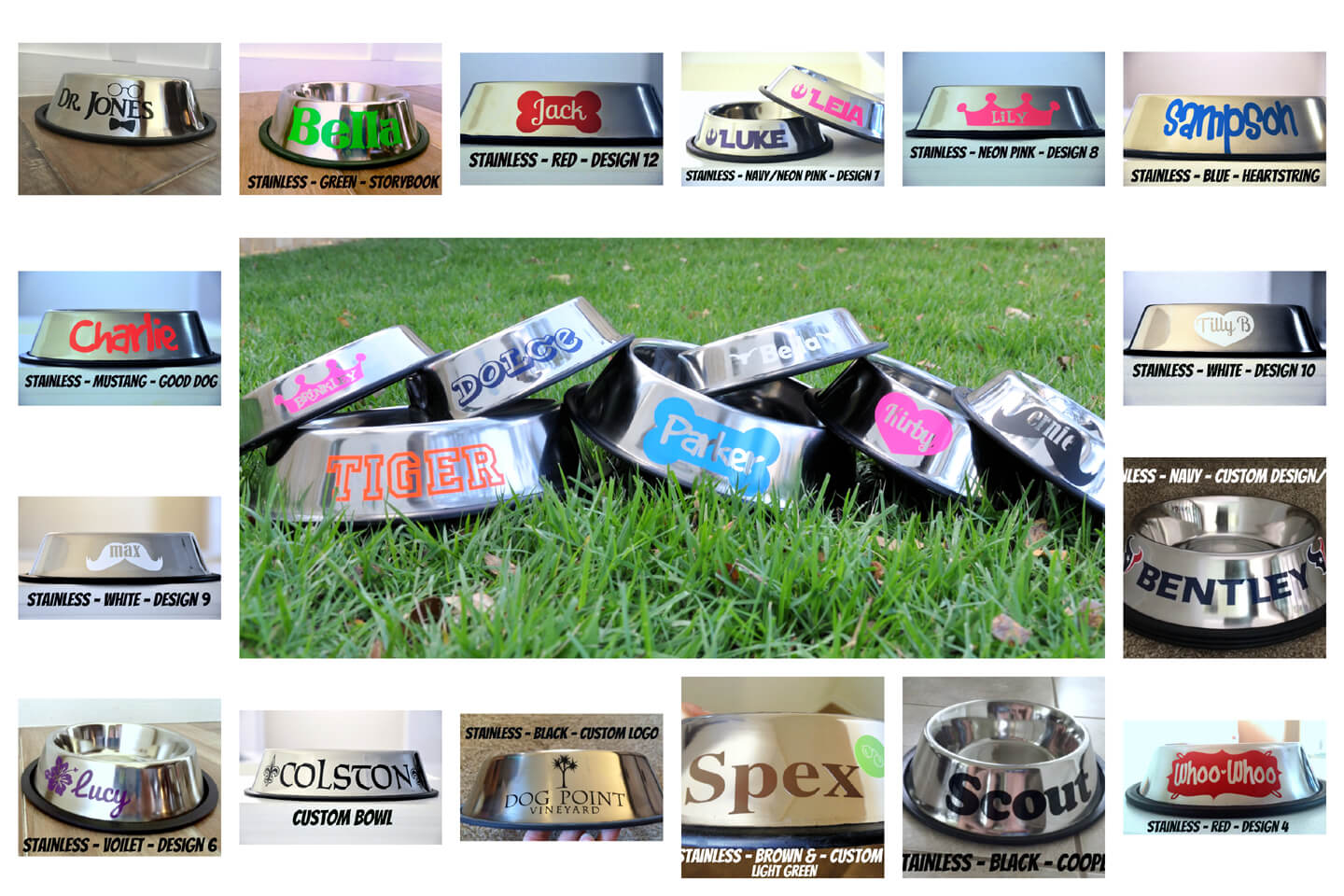personalized dog bowls