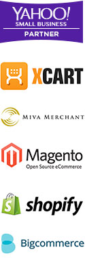 Yahoo, Magento, Big Commerce, Shopify, Miva Merchant, X-Cart