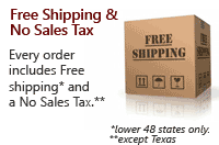 Free Shipping and No Sales Tax